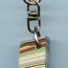 Fordite Keychain - Premium Fordite - 12.61mm x 14.61mm x 10.05mm          (2986)