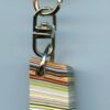 Fordite Keychain - Premium Fordite - 12.61mm x 14.61mm x 10.05mm          (2986) - Image 2