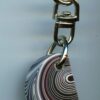Fordite Keychain - 25.8mm x 15.67mm x 11mm          (2987) - Image 2