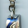Fordite Keychain - 27.92mm x 19.42mm x 11.31mm          (2988) - Image 2