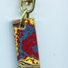 Fordite Keychain - Corvette Fordite - 33.14mm x 13.16mm x 5.07mm          (2989)