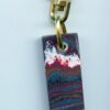 Fordite Keychain - Corvette Fordite - 33.14mm x 13.16mm x 5.07mm          (2989) - Image 2