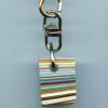 Fordite Keychain - Premium Fordite - 20.24mm x 15.97mm x 9.17mm          (2991) - Image 2