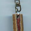 Fordite Keychain - Corvette Fordite - 30.22mm x 13.66mm x 7.28mm          (2992)