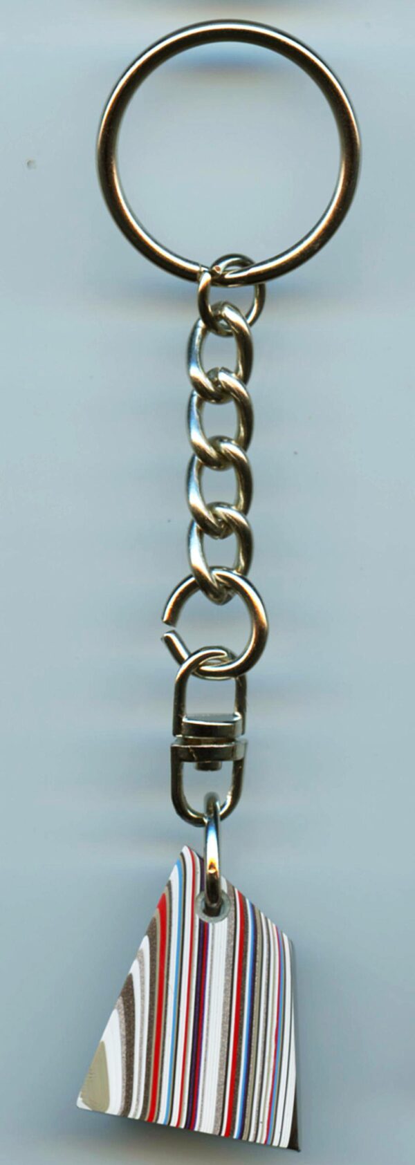 Fordite Keychain - 28.58mm x 22.18mm x 9.34mm          (2996) - Image 3