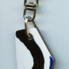 Fordite Keychain - 32.51mm x 26.9mm x 3.51mm          (2999)