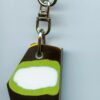 Fordite Keychain - 32.51mm x 26.9mm x 3.51mm          (2999) - Image 2
