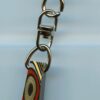 Fordite Keychain - Military Fordite - 25.17mm x 9.36mm x 7.71mm          (3001) - Image 2