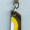 Fordite Keychain - 37.5mm x 14.57mm x 7.7mm          (3003)