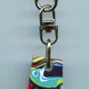 Fordite Keychain - Premium Fordite - 20.97mm x 17.13mm x 7.44mm          (3004)