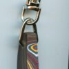 Fordite Keychain - Corvette Fordite - 31.88mm x 10.34mm x 7.07mm          (3006)