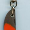 Fordite Keychain - 33.37mm x 15.25mm x 4.81mm          (3009)