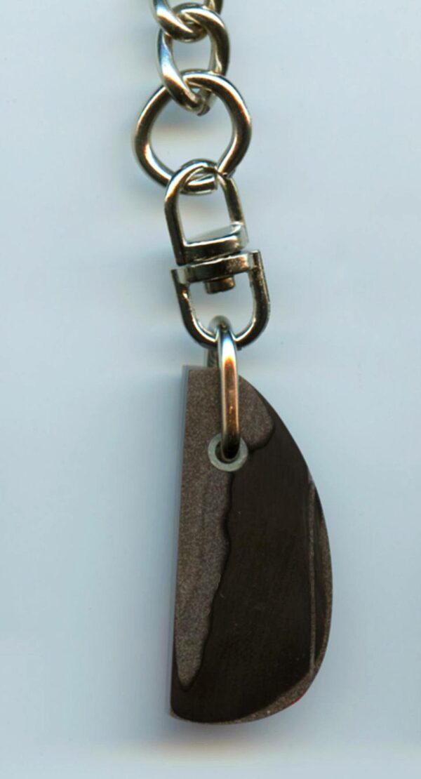 Fordite Keychain - 33.37mm x 15.25mm x 4.81mm          (3009) - Image 2