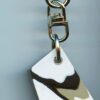 Fordite Keychain - 32.02mm x 22.54mm x 4.78mm          (3010) - Image 2