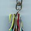 Fordite Keychain - Premium Fordite - 27.12mm x 10mm x 10.7mm          (3012)