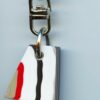 Fordite Keychain - 24.56mm x 20.44mm x 5.84mm          (3013) - Image 2
