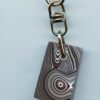 Fordite Keychain - 29.92mm x 18.66mm x 7.35mm          (3014) - Image 2
