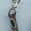 Fordite Keychain - Military Fordite - 27.71mm x 8.35mm x 8.15mm          (3017)