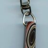 Fordite Keychain - Military Fordite - 27.71mm x 8.35mm x 8.15mm          (3017) - Image 2