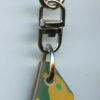 Fordite Keychain - Premium Fordite - 21.5mm x 13.18mm x 6.79mm          (3020)