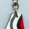 Fordite Keychain - 33.79mm x 28.29mm x 5.24mm          (3021) - Image 2