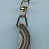 Fordite Keychain - Military Fordite - 31.53mm x 12.3mm x 11.12mm          (3026)