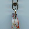 Fordite Keychain - Military Fordite - 31.53mm x 12.3mm x 11.12mm          (3026) - Image 2