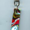 Fordite Keychain - Premium Fordite - 42.54mm x 11.31mm x 7.51mm          (3031)
