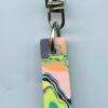 Fordite Keychain - Premium Fordite - 42.54mm x 11.31mm x 7.51mm          (3031) - Image 2