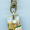 Fordite Keychain - From Late 70's to Mid 80's - 24.34mm x 18.18mm x 6.63mm          (3034) - Image 2