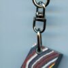 Fordite Keychain - Corvette Fordite - 23.16mm x 17.49mm x 8.88mm          (3035) - Image 2