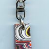 Fordite Keychain - 23.13mm x 14.44mm x 6.77mm          (3040) - Image 2