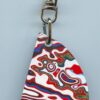 Fordite Keychain - 48.09mm x 35.16mm x 2.93mm          (3041) - Image 2