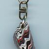 Fordite Keychain - 29.79mm x 18.37mm x 9.37mm          (3043)