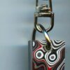 Fordite Keychain - 25.22mm x 14.95mm x 10.74mm          (3050)
