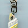 Fordite Keychain - Premium Fordite - 21.64mm x 12.47mm x 7.23mm          (3058)