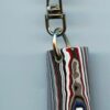 Fordite Keychain - 27.96mm x 20.77mm x 9.03mm          (3060)