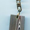 Fordite Keychain - 27.96mm x 20.77mm x 9.03mm          (3060) - Image 2