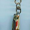Fordite Keychain - Military Fordite - 30.11mm x 11.94mm x 10.1mm          (3062) - Image 2