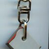 Fordite Keychain - Military Fordite - 19.09mm x 15.97mm x 4.91mm          (3068)