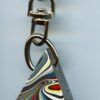 Fordite Keychain - 26.51mm x 7.11mm x 10.03mm          (3069) - Image 2