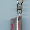 Fordite Keychain - Corvette Fordite - 24.68mm x 18.14mm x 2.33mm          (3070) - Image 2