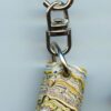 Fordite Keychain - From Late 70's to Mid 80's - 19.82mm x 6.38mm x 10.95mm          (3071)