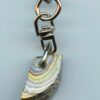 Fordite Keychain - From Late 70's to Mid 80's - 23.81mm x 12.03mm x 10.22mm          (3072)