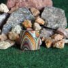 Finished Piece of Fordite -  Corvette Fordite  - 29.38mm x 27.6mm x 9.8mm          (3078)