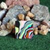 Finished Piece of Fordite -  Premium Fordite - 34.78mm x 33.5mm x 19mm          (3081)