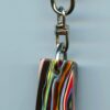 Fordite Keychain - Premium Fordite - 24.27mm x 14.21mm x 9.08mm          (3089) - Image 2