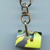 Fordite Keychain - Premium Fordite - 21.63mm x 14.17mm x 7.5mm          (3090) - Image 2