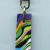 Fordite Keychain - Premium Fordite - 38.08mm x 12.84mm x 5.5mm          (3094) - Image 2