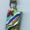 Fordite Keychain - Premium Fordite - 28.86mm x 17.42mm x 7.62mm          (3095)